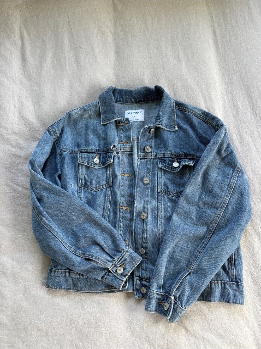 Old Navy Distressed Denim Jacket